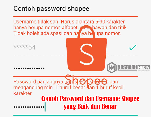 Contoh Password Shopee